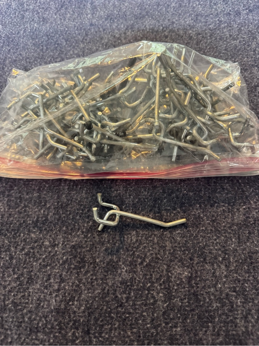 Metal Slatwall Peg Hooks - Gray - Multipack